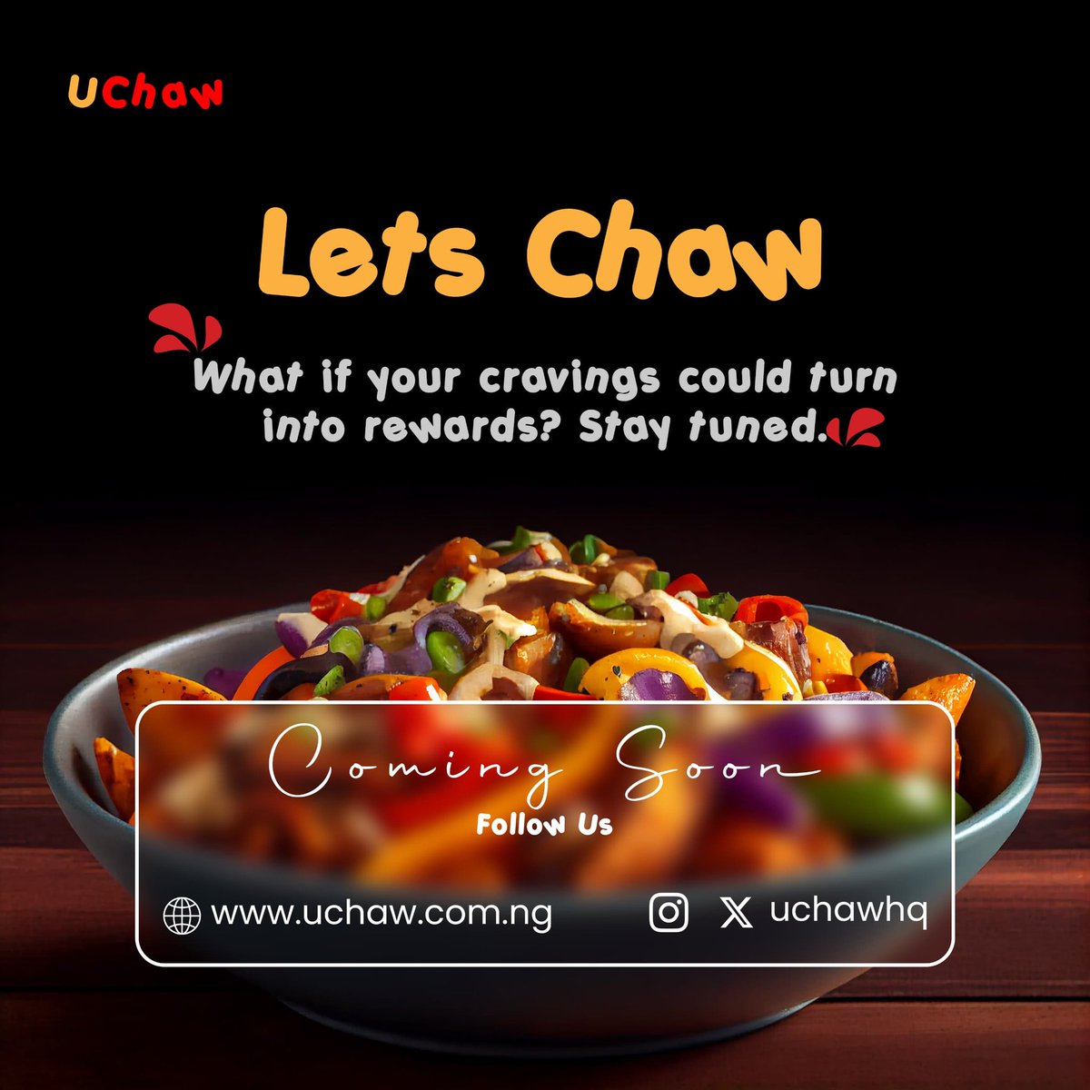 What if satisfying your cravings on UChaw could earn you rewards? 

🍔🍕 Snack smarter, earn faster—because on UChaw, every bite counts! 

Start munching, start winning! 🎉

#UChaw
