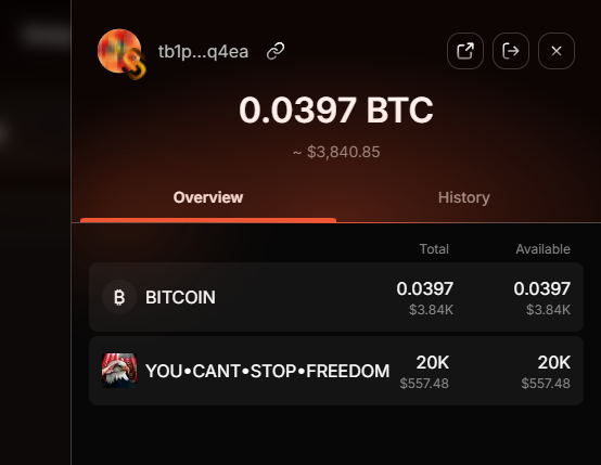 DemiriOrg's tweet photo. @Saturn_btc tb1pgtmyvf5udvukngmmj8vrmh469n63a52cg87qk8qsmntat8fx4d5qu2q4ea https://t.co/dBUxk1fk7V