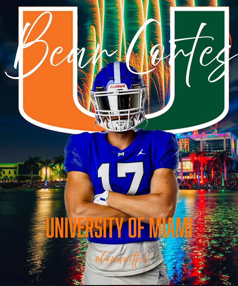 Bear Cortes (@dabearcortes) on Twitter photo God is great!! Excited and grateful to announce that I will be furthering my academic and athletic career at the University of Miami!! Go Canes 🙌 <a href="/dtrain2901/">DENNIS SMITH</a> <a href="/CoachDNic/">Derek Nicholson</a> <a href="/McCallieFB/">McCallie Football</a> <a href="/JoelBradford_4/">Joel Bradford</a> <a href="/Crichardson10/">Crichardson10</a> <a href="/BuckFitz/">NPA/SUPERMAX 100</a> <a href="/NatlPlaymkrsAca/">NatlPlaymkersAcademy</a> God is great!! Excited and grateful to announce that I will be furthering my academic and athletic career at the University of Miami!! Go Canes 🙌 <a href="/dtrain2901/">DENNIS SMITH</a> <a href="/CoachDNic/">Derek Nicholson</a> <a href="/McCallieFB/">McCallie Football</a> <a href="/JoelBradford_4/">Joel Bradford</a> <a href="/Crichardson10/">Crichardson10</a> <a href="/BuckFitz/">NPA/SUPERMAX 100</a> <a href="/NatlPlaymkrsAca/">NatlPlaymkersAcademy</a>