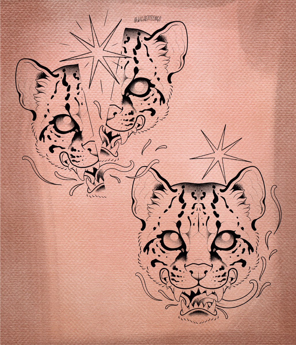 OCELOTE 🐆✨

Si, Disponibles para tatuaje miau💥
Si te interesa alguno envíame un mensaje directo ✍🏽✨