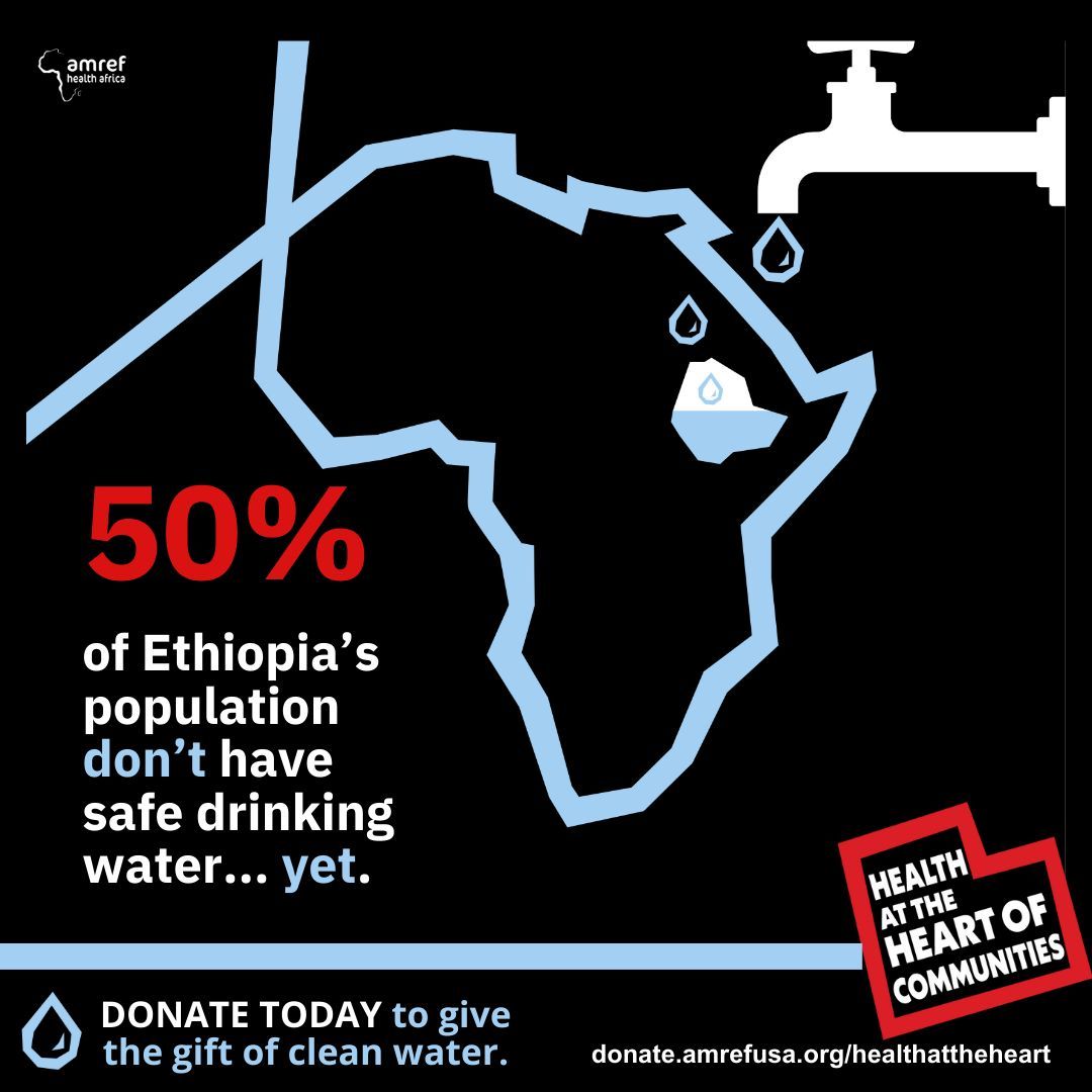 Clean water is the cornerstone of health. Without it, girls can’t learn, women can’t work, and families face disease. Make a real impact today—give the gift of clean water. 💧  donate.amrefusa.org/healthatthehea… #WASH #HealthattheHeart #Cleanwater #AmrefUSA