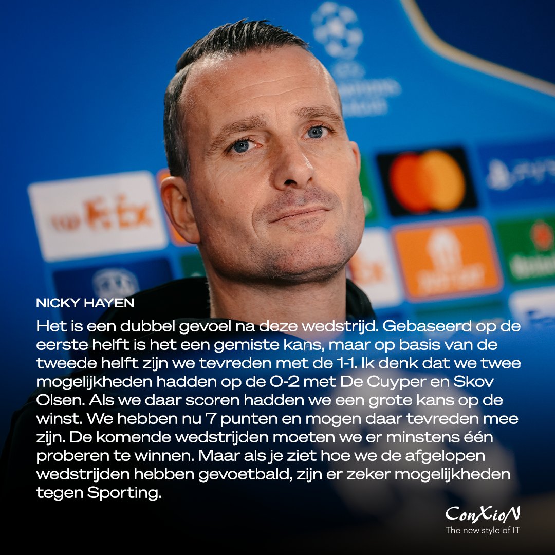 ClubBrugge's tweet photo. 🗣️ Nicky Hayen after #CELCLU. https://t.co/4ntqLtdaGS
