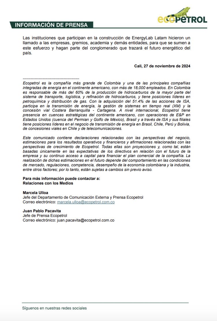#BuenasNoticias ⚡💚 En el #GrupoEcopetrol iniciamos obras de construcción del laboratorio de energía eléctrica #EnergyLab Latam. Descubre aquí👇🏻 más de este proyecto que tiene una inversión inicial de $7.600 millones de pesos.
