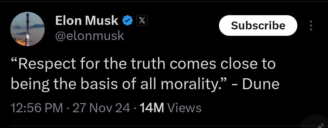 If Elon had stuck with his actual accomplishments, I would still admire him. If he had *merely* supported Trump, I would find that unfortunate but not unforgivable. If all he did was orchestrate a filthy dirty campaign while shoveling propaganda, I wouldn't like him much, but