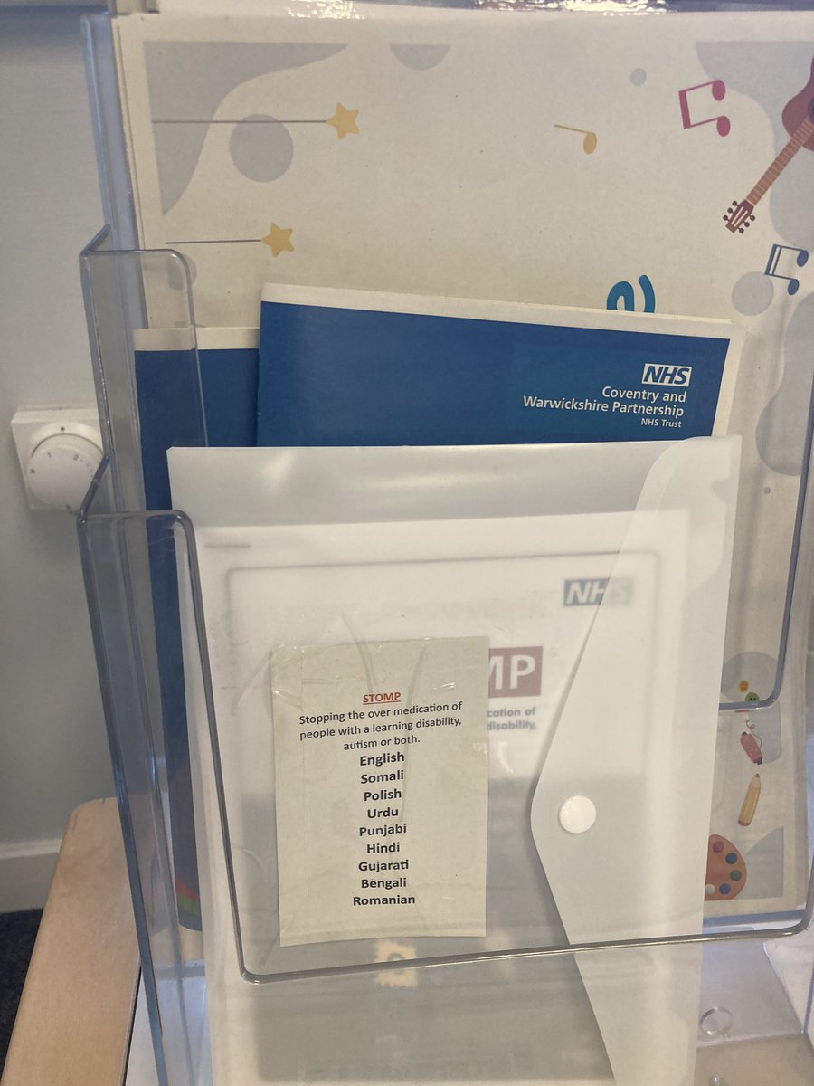 Dr Hassan Mahmood (@hassanmahmooddr) on Twitter photo I am proud and delighted to see that within our Community Learning Disability Team in #Nuneaton , we have information about the national STOMP agenda available in nine different languages. #STOMP #MulticulturalSTOMP #Innovation <a href="/CWPT_NHS/">Coventry and Warwickshire Partnership NHS Trust</a> I am proud and delighted to see that within our Community Learning Disability Team in #Nuneaton , we have information about the national STOMP agenda available in nine different languages. #STOMP #MulticulturalSTOMP #Innovation <a href="/CWPT_NHS/">Coventry and Warwickshire Partnership NHS Trust</a>
