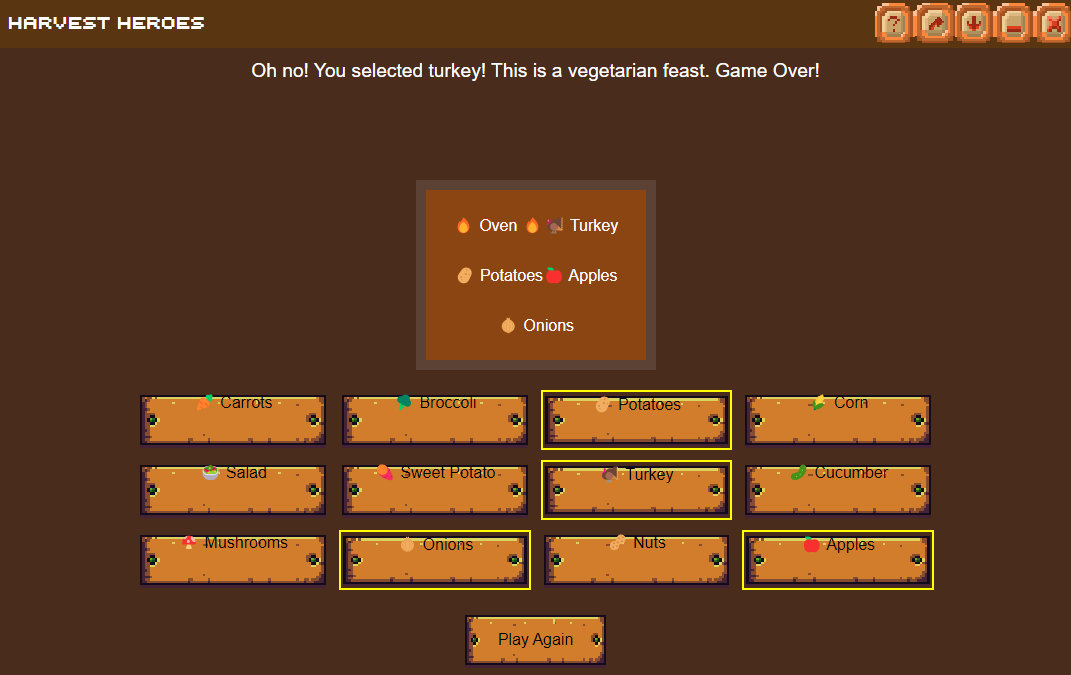 SerenaTheTurkey's tweet photo. Oh noo, I've put turkey in it.... GAME OVER! ❌ https://t.co/HquuRPoSqj