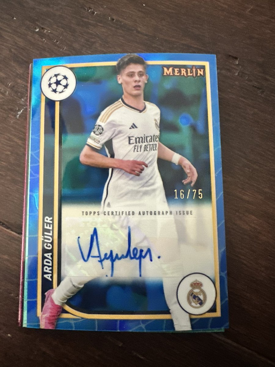 Boys pulled a great card today!!! <a href="/CardPurchaser/">Card Purchaser</a> <a href="/10ardaguler/">Arda Güler</a>