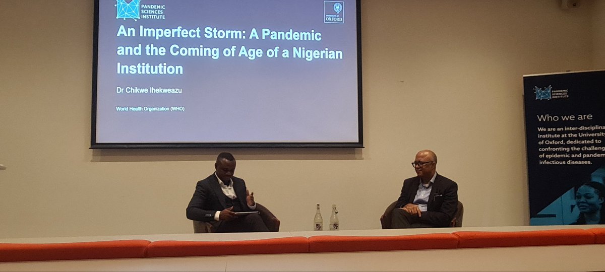 Delighted to have received a signed copy of <a href="/Chikwe_I/">Chikwe Ihekweazu</a> and <a href="/VIhekweazu/">Vivianne Ihekweazu</a>'s book - "An Imperfect Storm.". Thanks to <a href="/PSIOxford/">Pandemic Sciences Institute</a> <a href="/UniofOxford/">University of Oxford</a> for hosting such a great event and personality! Can't wait to open the pages of this masterpiece.