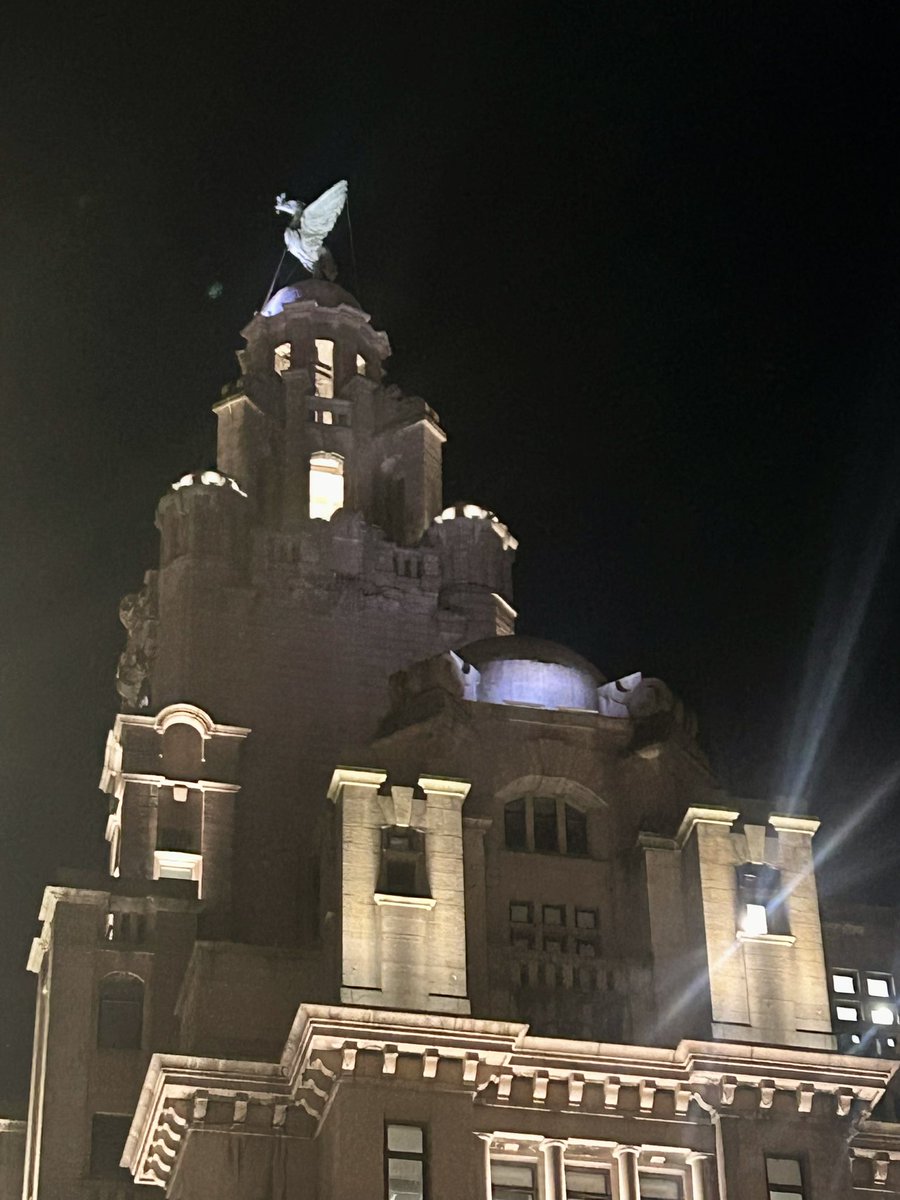 RHopfensperger's tweet photo. Rounded off a good day at conference with a lovely evening in Liverpool.  Dinner on the Albert Docks, the Beatles experience  and the best Christmas light display in the form of the yellow submarine.  With a quick pit stop at the Liverbird building. https://t.co/hhR6ctpFr4