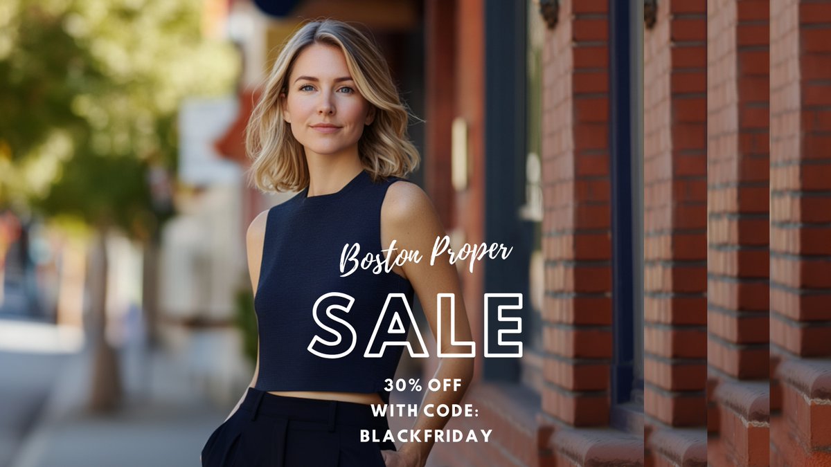 Dealhack's tweet photo. Stunning styles, unbeatable deals! 💃 Shop #BostonProper’s 30% OFF Black Friday Sale with code BLACKFRIDAY. 
Shop here👉https://t.co/oYmmCy072x

#BostonProper #BlackFridaySale #FashionDeals #ShopLocalBoston #StyleInspo #Fashionista #DiscountFashion #BostonShopping #ShopSmall https://t.co/Cn6zrsVo8Z