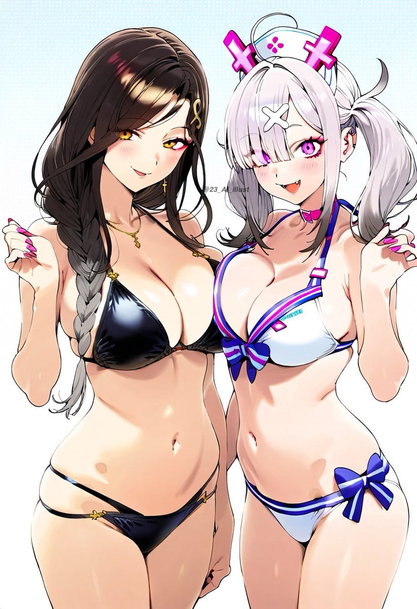 23_AI_illust's tweet image. #白雪巴 &amp;amp; #健屋花那