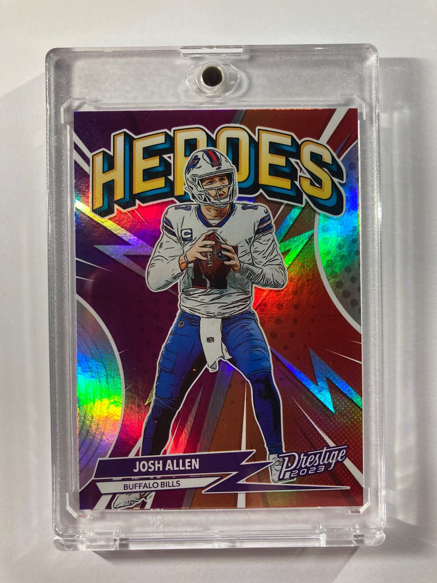 1218Sports's tweet photo. 🎁Appreciation Day Giveaway🎁

Winner Announced Tuesday

🔥Josh Allen Panini Prestige Heroes Silver Holo #BillsMafia 

To enter
1. Follow
2. Retweet
3. Like https://t.co/5ezFD5htbA
