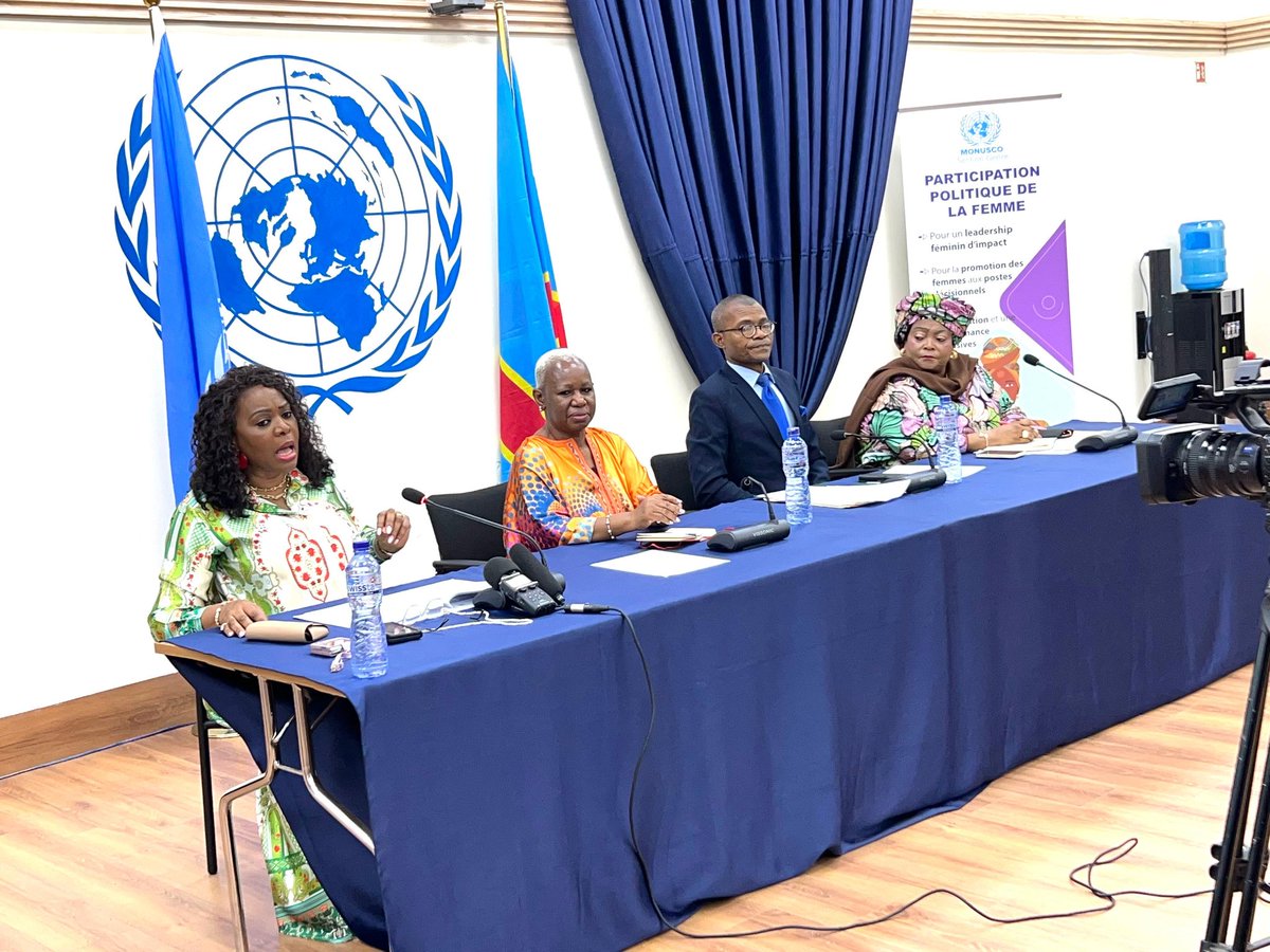 DavidFundi10102's tweet photo. Une journée consacrée à la réflexion sur le #leadership des #femmmes en RDC pour les 24 ans de la @1325 par les institutions, le leadership de la @MONUSCO et les panélistes. https://t.co/etmQOVI5vA