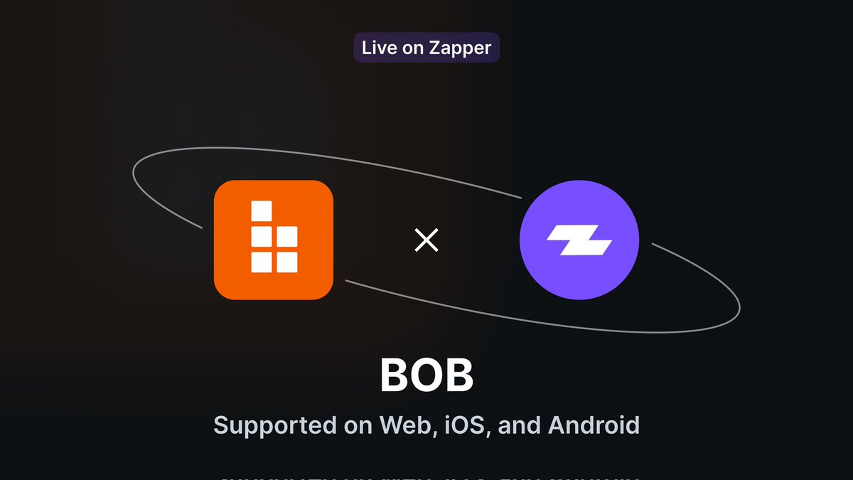 Layer2_Space's tweet photo. 🤝 @Zapper_fi now supports 
@Build_on_bob expanding it's #Bitcoin balance integration.

📈 Users can now track their portfolio, explore decentralized apps, and discover new tokens on the #BoBnetwork all in one place.

🚀 #Zapper integration with #BoB simplifies managing and expanding digital assets, making it easier to navigate the growing ecosystem.

🔽VISIT
https://t.co/ZOSE69ZoQW