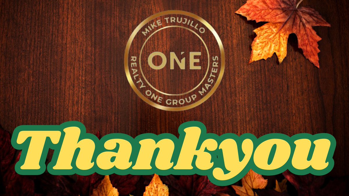 MikeTrujilloOne's tweet photo. I wish you a day filled with joy and gratitude. May your table be full of delicious food, your heart full of happiness, and your day surrounded by those you cherish most. Here's to creating wonderful memories and counting all the blessings.
Mike Trujillo Realty One Group Masters https://t.co/Lww2jfaM5f