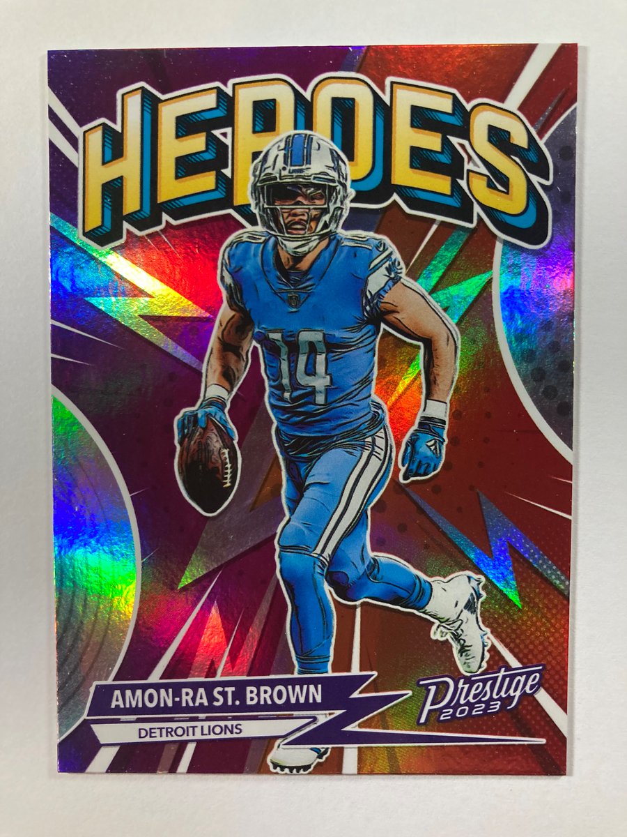 1218Sports's tweet photo. 🎁Appreciation Day Giveaway🎁

Winner Announced Monday

🔥Amon-Ra St Brown Panini Prestige Heroes Silver Holo

To enter
1. Follow
2. Retweet
3. Like https://t.co/pFB2KtcAqk