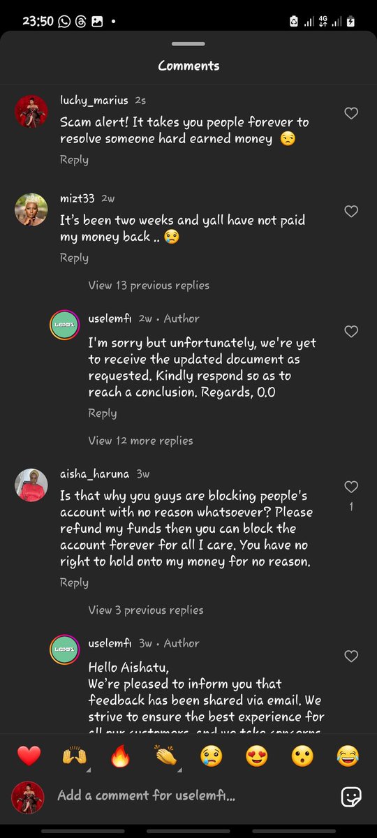 zinny25's tweet photo. @UseLemfi you have my husbands  money for over a month  now. He has been complaining and he keeps getting thesame messages.
You can take your account that you blocked and send back the naira what is all this? https://t.co/xr9tb9aKtJ