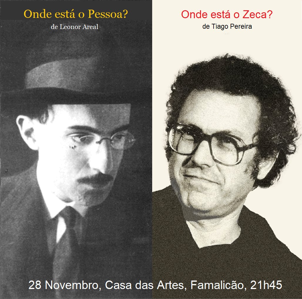 AbertaObra's tweet photo. ONDE ESTÁ O PESSOA? de Leonor Areal, e ONDE ESTÁ O ZECA? de Tiago Pereira. Quinta-feira, dia 28-11, na Casa das Artes em Famalicão às 21h45. Cineclube de Joane + Festival Binnar
https://t.co/joj7uEJnpw
#ondeestaopessoa #fernandopessoa https://t.co/QxUyWERFC2