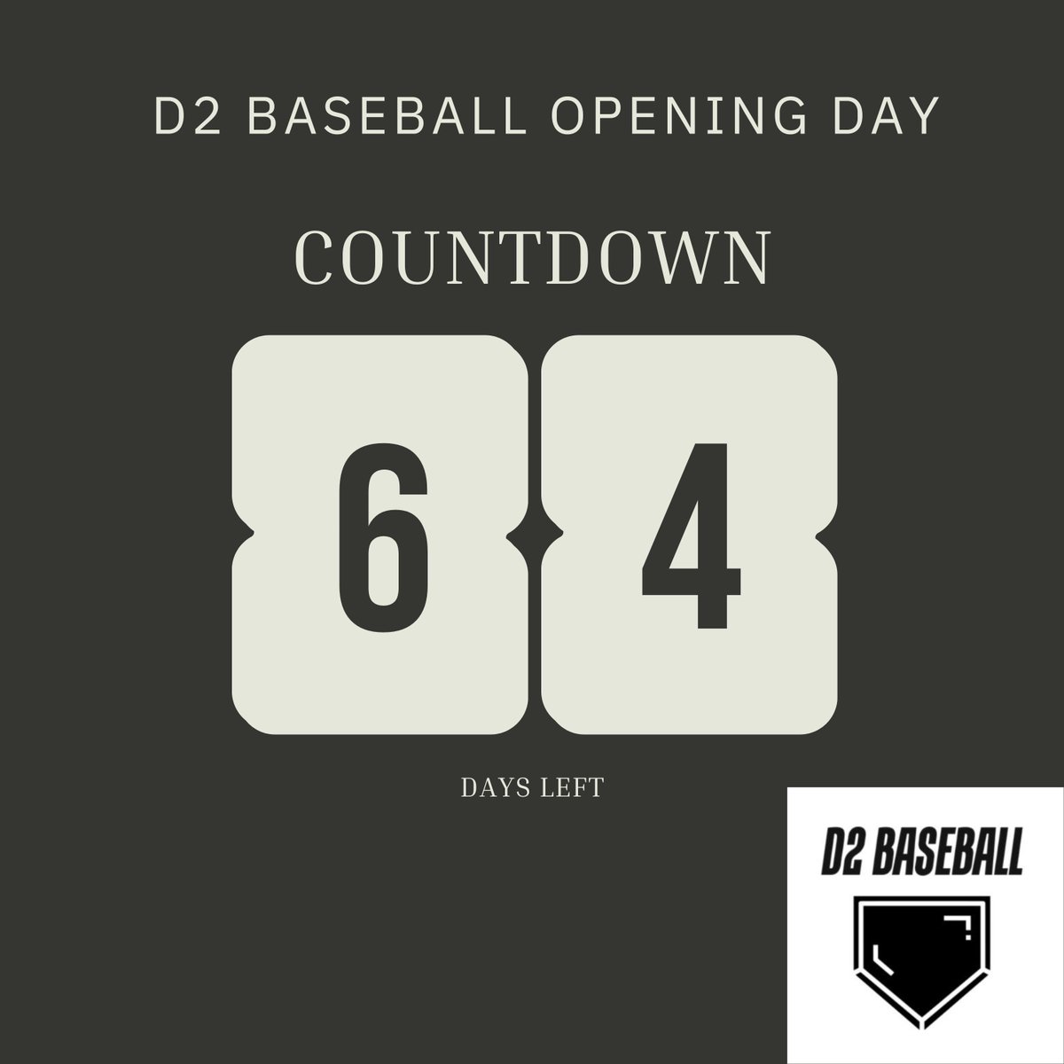 divIIbaseball's tweet photo. 64 days until Opening Day! Last season, @WSCBB (NE) led the nation with 64 double plays turned. 🔄⚾

 #D2Baseball https://t.co/78SK16eby9