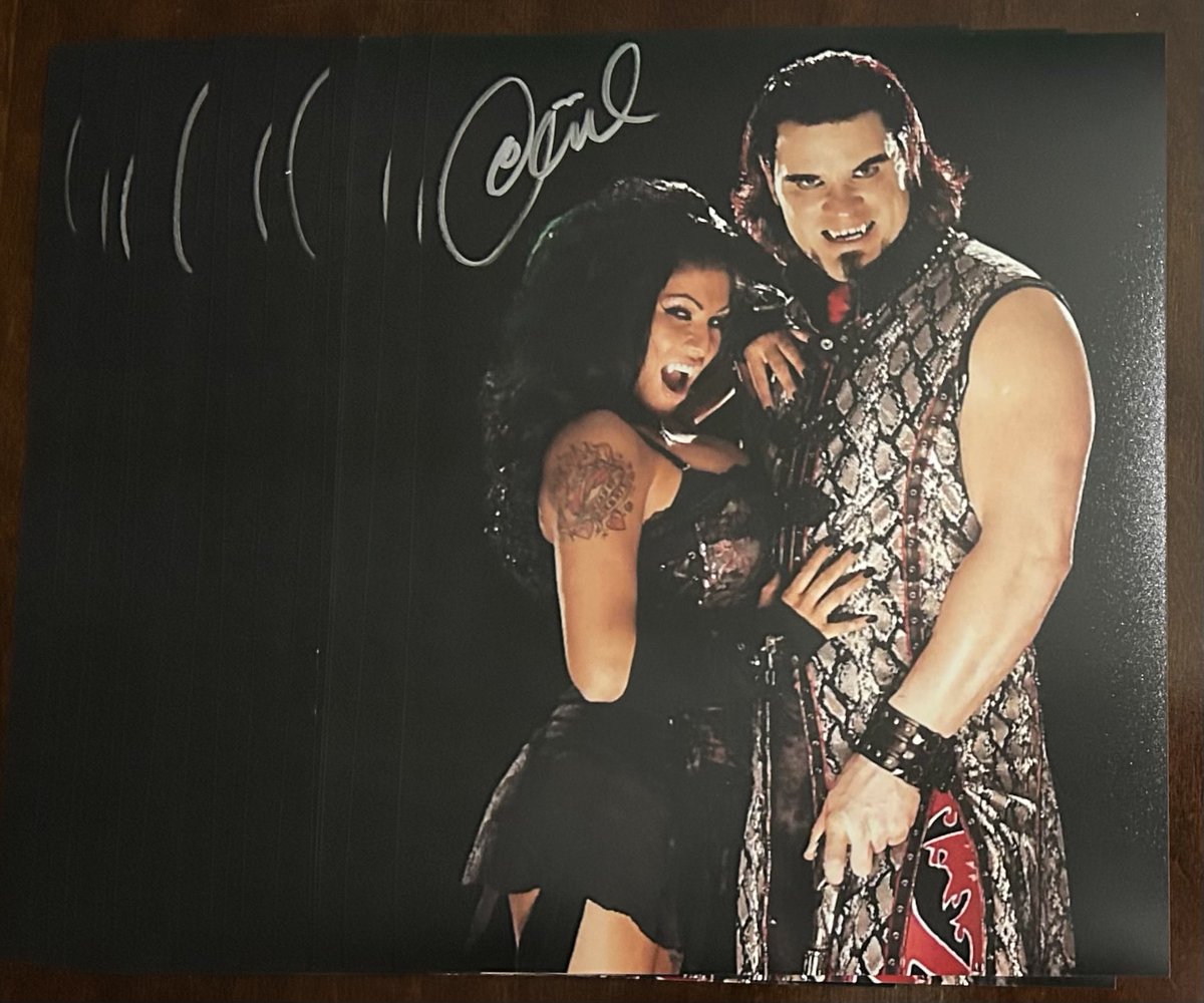Even though <a href="/ShellyFromCali/">🏴‍☠️ Shelly Martinez🦇</a> had to cancel her <a href="/WrestleCade/">WrestleCade</a> appearance, she made sure to take care of her fans! We have a limited number of these awesome photos she was nice enough to sign that will be signed by <a href="/TheKevinFertig/">Kevin "THORN" Fertig Realty</a> as well. Contact us to pre-order! They’ll go fast!