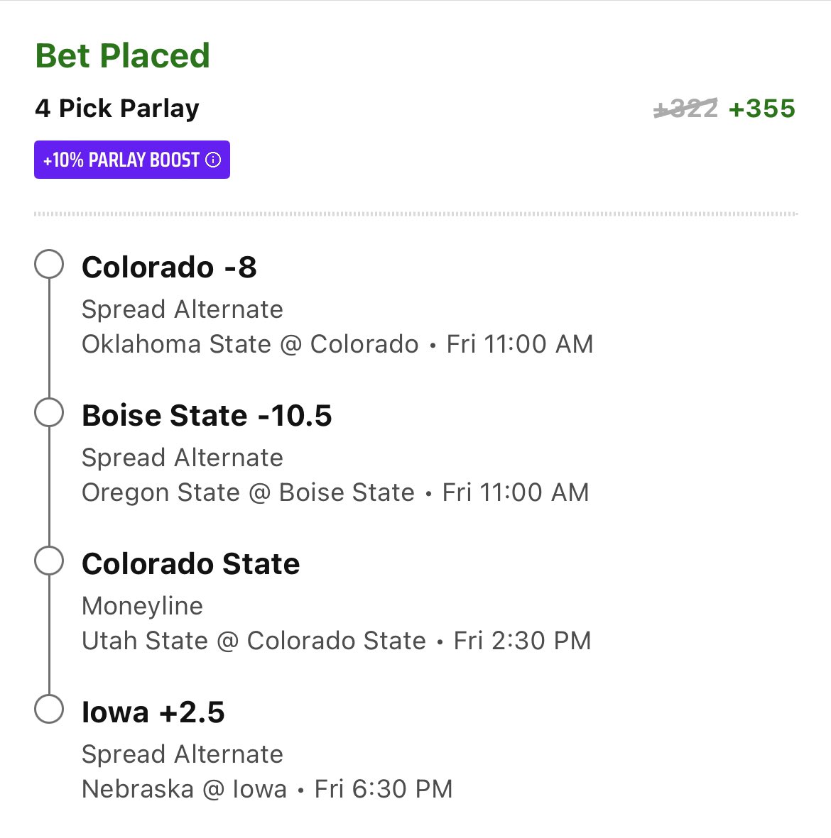 BetBossSports's tweet photo. 🚨#CFB WK 14 Friday VIP Card🚨
🔒VIP bets ALL available at @thewinn1ngedge via @winible - JOIN OUR CREW TODAY
🔥Free Play🔥
💰DK Boosted Parlay +355 (below)
💎VIP Only💎
🏈2 Game picks
🏈Spread parlay
#GamblingX #collegefootball #NCAAF #NCAA #NCAAFootball #collegebets #CFBPicks