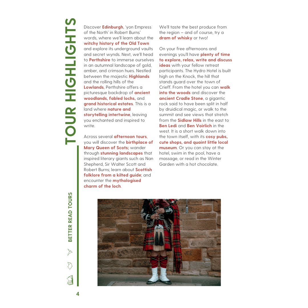 betterreadtours's tweet photo. We can't quite believe it, but our new retreat, Creative Writing in Scotland with @KateForsyth, sold out in just ONE DAY! We know many of you are disappointed to have missed out, so we're exploring dates for a second Scotland retreat later in October 2025. Watch this space! https://t.co/cVc6hrfy3K