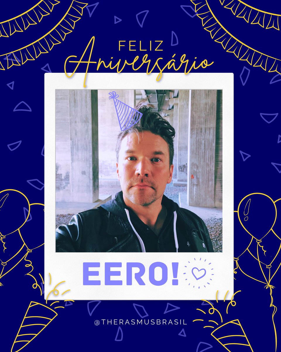 TheRasmusBrasil's tweet photo. Hoje é o dia de comemorar o aniversário do nosso baixista favorito: neste 27 de novembro, Eero Heinonen completa 45 anos! 🎂🎉

Ele nasceu em 1979 em Helsinki, na Finlândia. É um dos fundadores do The Rasmus e também se dedica ao cinema e à Sahaja Yoga. Parabéns, Eero! 👏🥳 https://t.co/nLXTcaYXfx