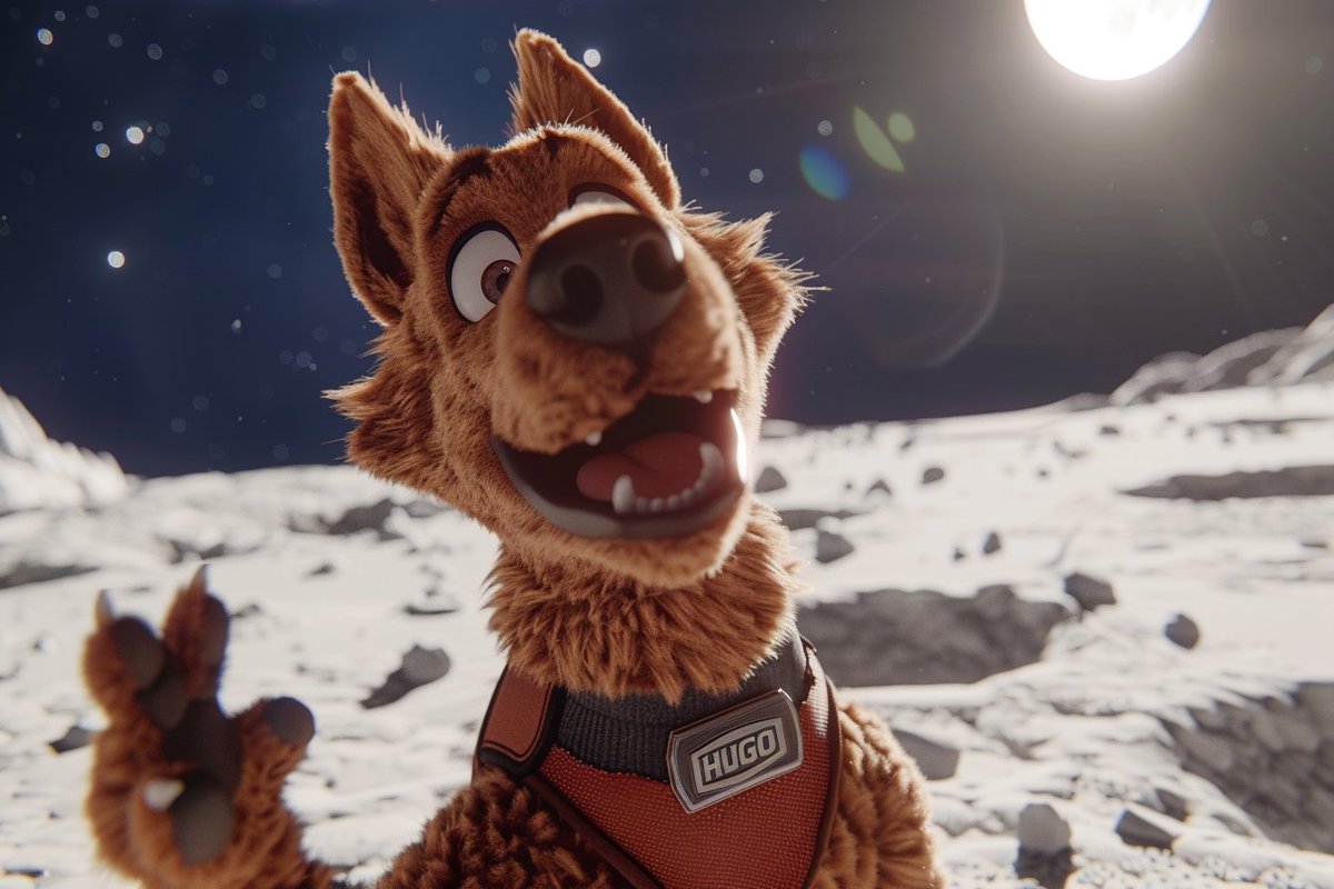 hugocointm's tweet photo. We've been to the Moon. Now we're gearing up for the stars $HUGO #hugocoin #memecoin #memecoinlaunch https://t.co/zoHHx3YAgS