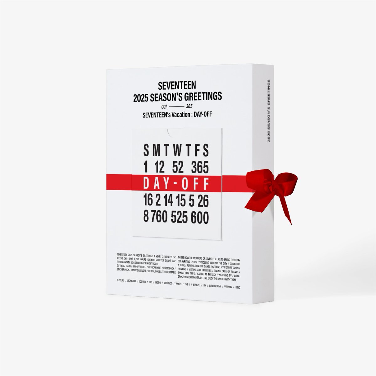 pledis_17's tweet photo. [NOTICE] SEVENTEEN 2025 SEASON'S GREETINGS &amp; WALL CALENDAR 예약 판매 안내 (+ENG/JPN/CHN)

▶️ https://t.co/qyh9yqY34M
▶️ https://t.co/xOe9uLBbsz

🎁 PRE-ORDER : 24.11.29 11:00｜Fri｜KST
🎁 RELEASE : 24.12.16ㅣMonㅣKST

#SEVENTEEN #세븐틴 
#Day_Off #SVT2025시즌그리팅 https://t.co/hFW4ldPx9D