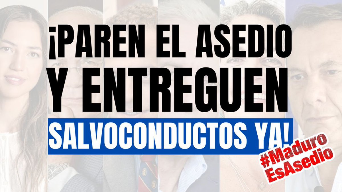 Yerwin_99t (@torrealbayerwi1) on Twitter photo - #MaduroEsAsedio | El asedio continuo busca presionar al equipo de <a href="/MariaCorinaYA/">María Corina Machado</a> para que esta se exilie o se entregue. En septiembre pasado, esta misma embajada fue asediada para que el presidente electo <a href="/EdmundoGU/">Edmundo González</a> tuviera que exiliarse. - #MaduroEsAsedio | El asedio continuo busca presionar al equipo de <a href="/MariaCorinaYA/">María Corina Machado</a> para que esta se exilie o se entregue. En septiembre pasado, esta misma embajada fue asediada para que el presidente electo <a href="/EdmundoGU/">Edmundo González</a> tuviera que exiliarse.