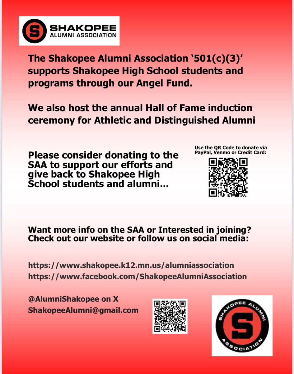 Shakopee Alumni Association tweet media