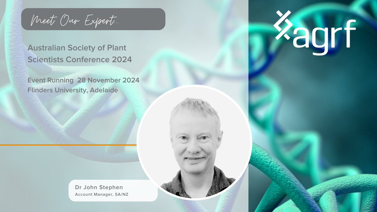 AGRF_genomics's tweet image. Our industry expert Dr @JohnStephen01 , Account Manager, AGRF is attending the #ASP2024!
#AGRF #Genomics #PlantScience #Agriculture #ThreatenedSpecies #CuttingEdgeGenomics #Education #GeneDiscovery #CropEpigenomics #PlantComplexities #FutureClimate #research