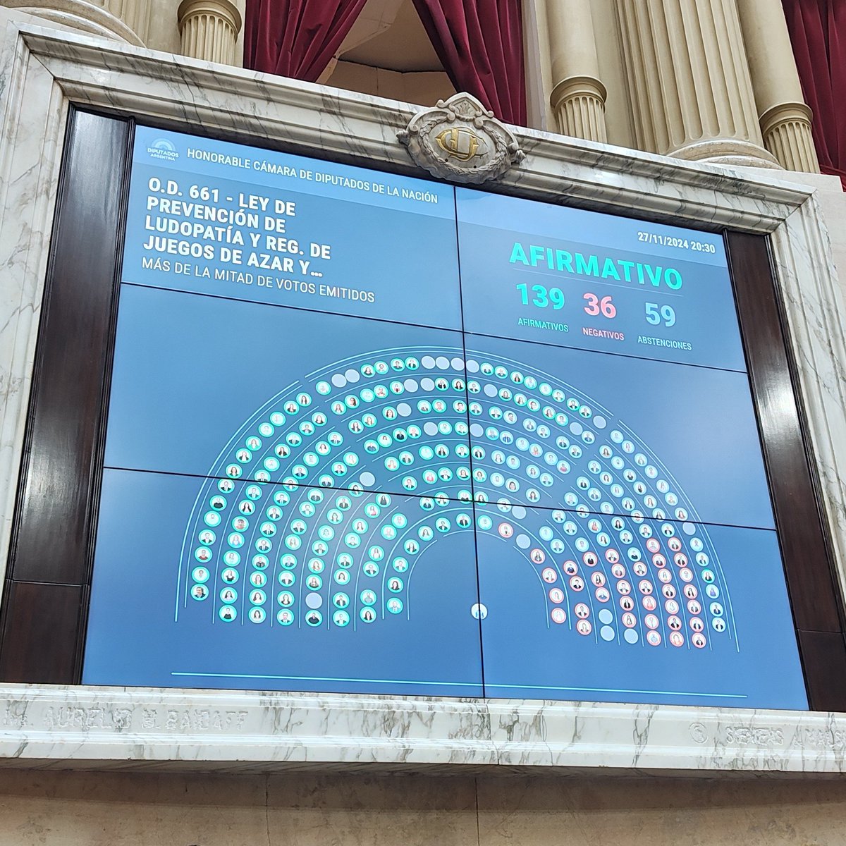 Media sanción a la Ley que prohíbe la publicidad masiva de las apuestas online💪🏽