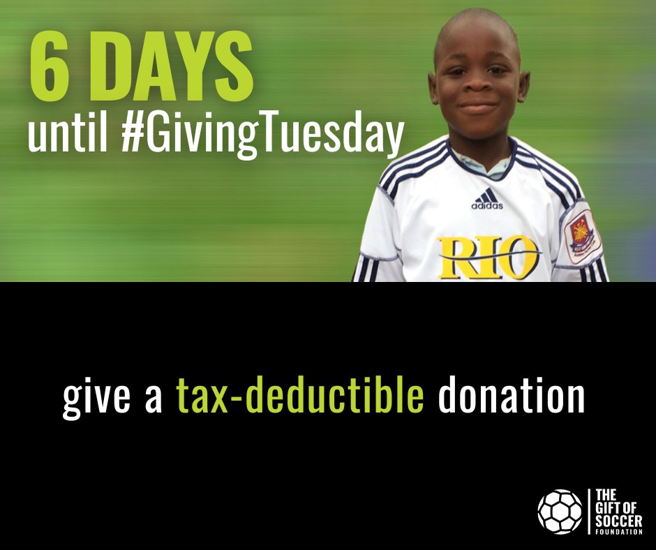 Give a Tax-Deductible Donation
Make a difference and enjoy tax benefits! All donations are tax-deductible and directly support kids through soccer. Don’t wait—your gift can change lives today! Donate: thegiftofsoccer.org/donate
Call us at 505-350-2753 with questions.
#GivingTuesday