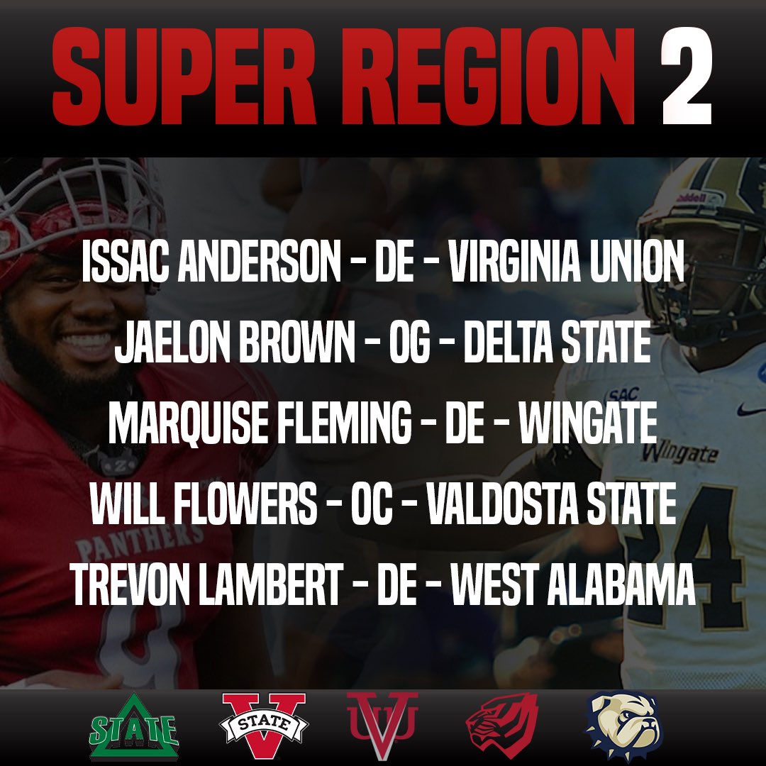 Here’s the list from Super Region 2️⃣

#D1R | #D2FB