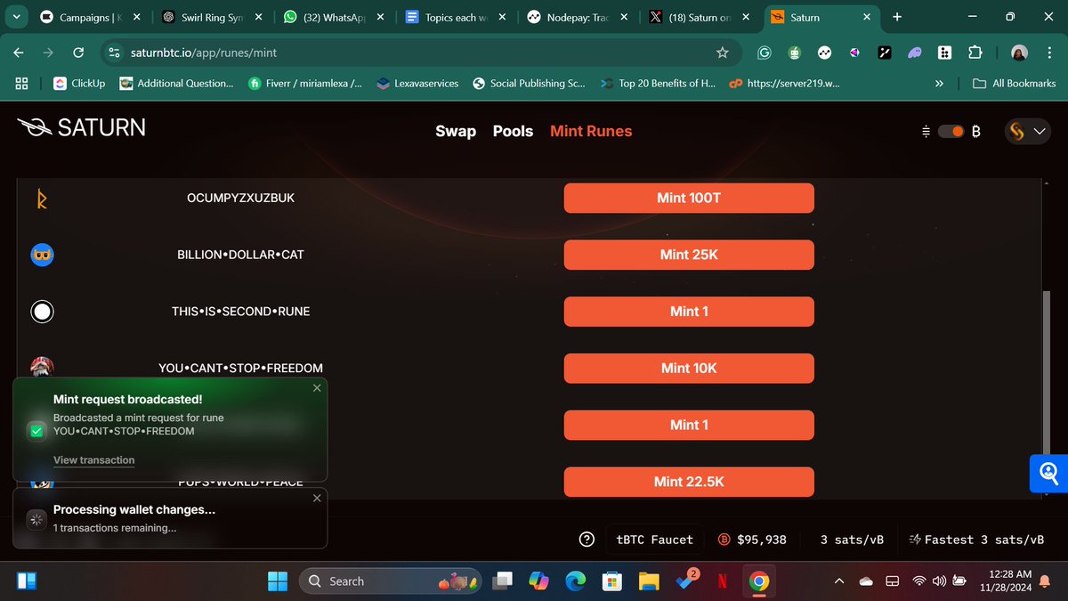 MCoinpulse's tweet photo. @Saturn_btc tb1ptdj3g7zk8s6v5qf5rpaavnz9gvsnehsmkt4qlzqjf4e0dj08j2vsc8fy7j https://t.co/XfiD6FC3Uh