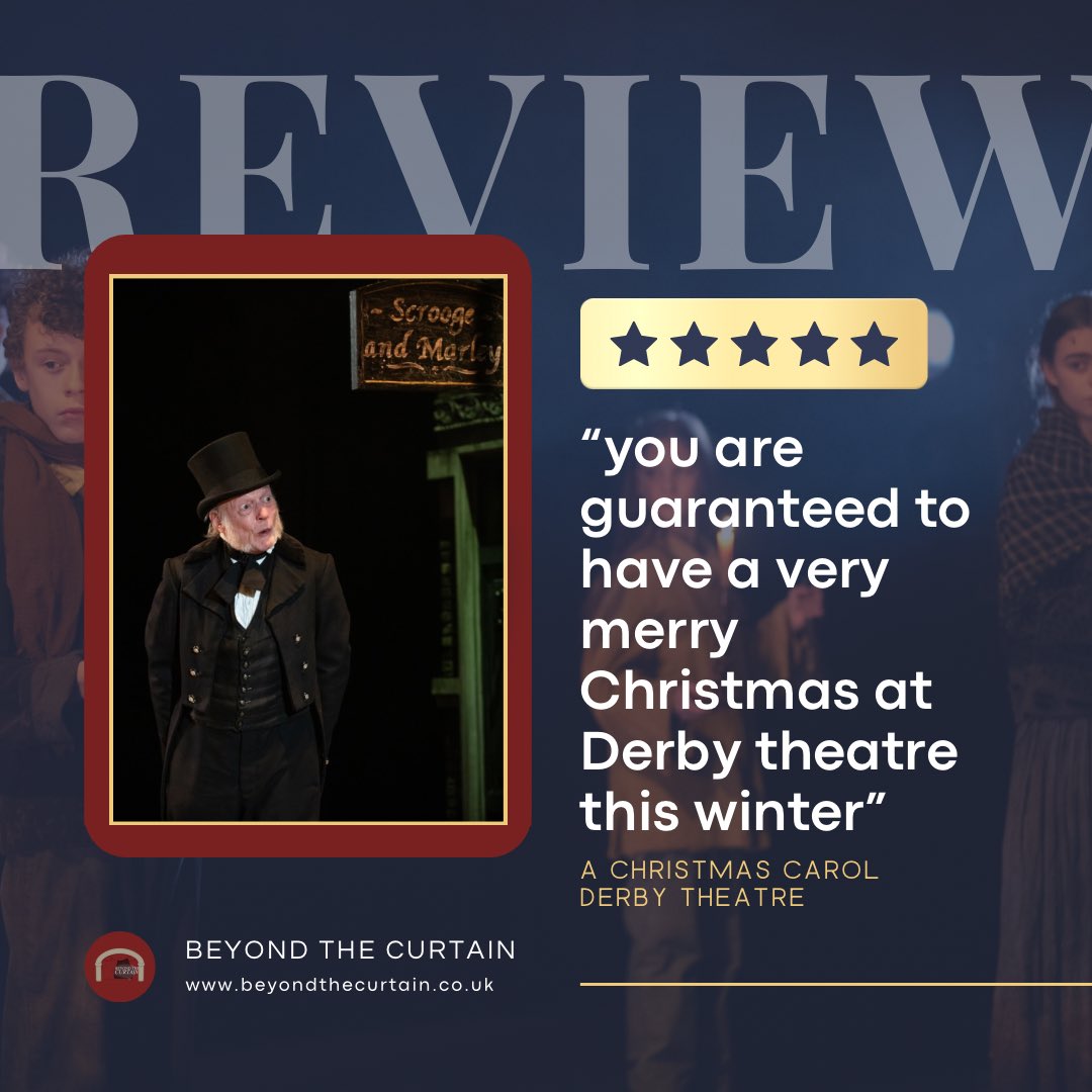 “This production manages to bring A Christmas Carol to a modern audience in a traditional and yet relatable way”
⭐️⭐️⭐️⭐️⭐️

<a href="/bethanyjane996/">Beth</a> reviews A Christmas Carol at <a href="/derbytheatre/">Derby Theatre</a> where it runs until Saturday 4th January 2025.

beyondthecurtain.co.uk/2024/11/a-chri…