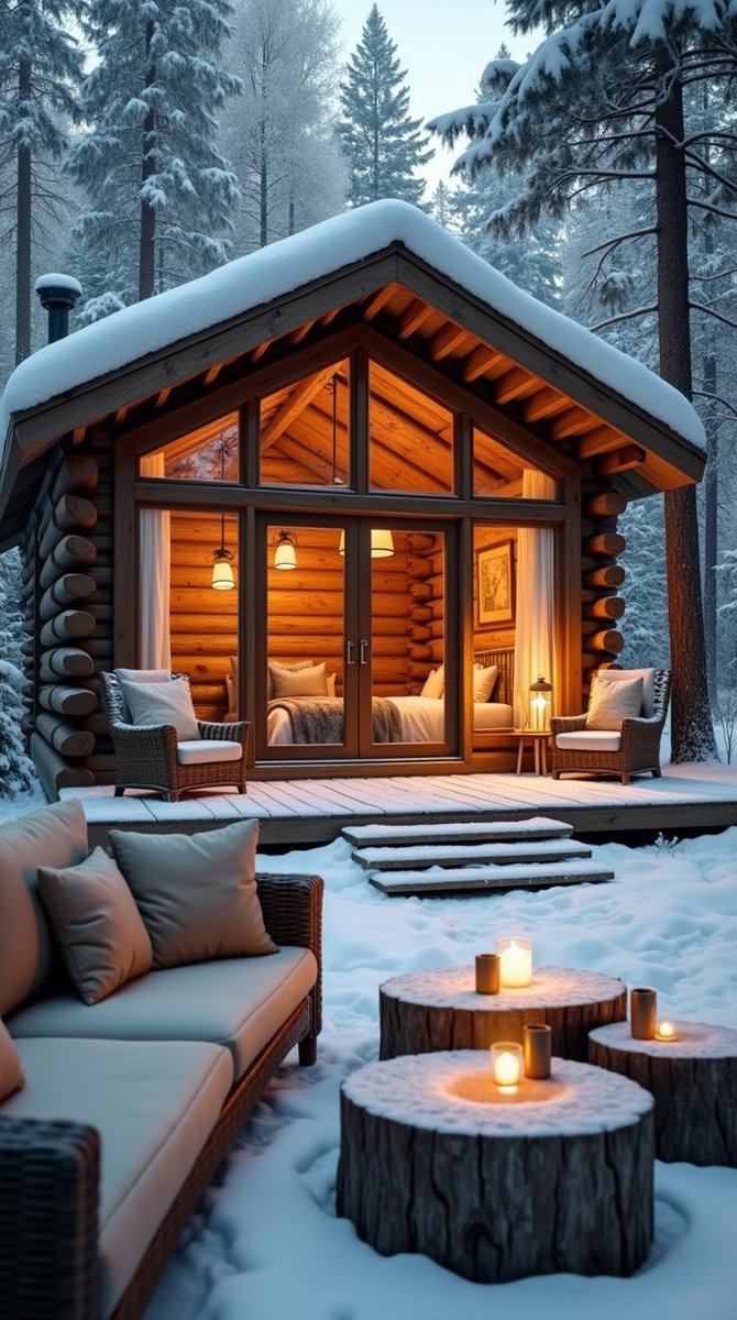 Tyoma48's tweet photo. Cabin in the woods https://t.co/j530F4guZj