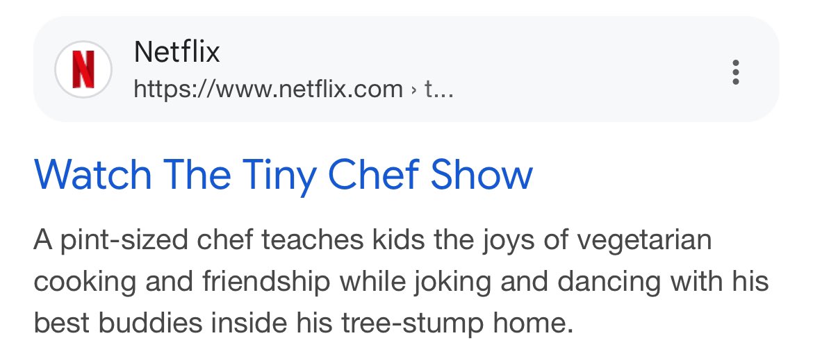 attention, the tiny chef show season 1 is on netflix, which means my writing is now on netflix, this is very cool
