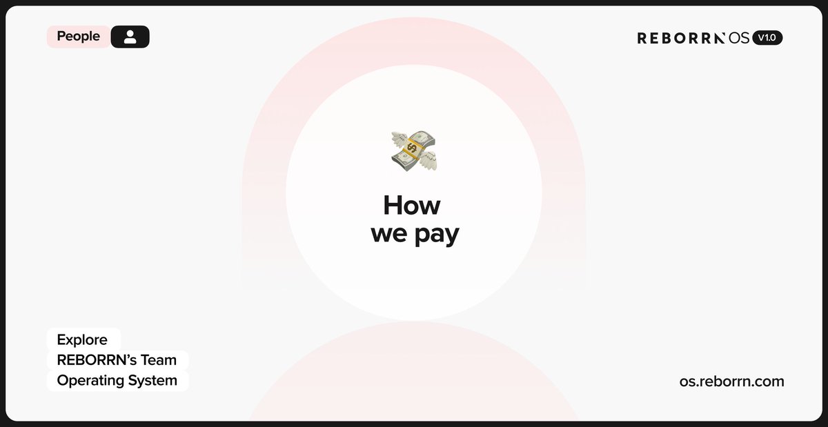 ReborrnLtd's tweet photo. Simplicity > Complexity. At REBORRN, raises aren’t tied to annual reviews or fixed budgets—they’re tied to individual impact.

Want to know how we’re rethinking pay? Take a look at our OS: https://t.co/GjUy8VbRw5 https://t.co/wR4CrYd5An