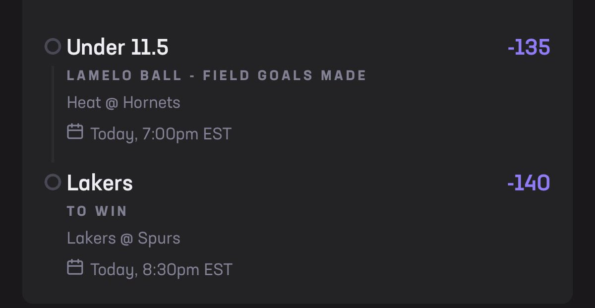 {🏀Hard Rock Prop List🏀}

Jalen Green O 16.5 Pts
Victor Webanyama O 9.5 Rebs
Anthony Davis O 24.5 Pts
Rudy Gobert Double Double (+105)
Jalen Duren Double Double (+105)
Lamelo Ball U 11.5 FGM
Los Angeles Lakers ML 

#GamblingCommunity #HardRockBet #SportsBettingX #GamblingX