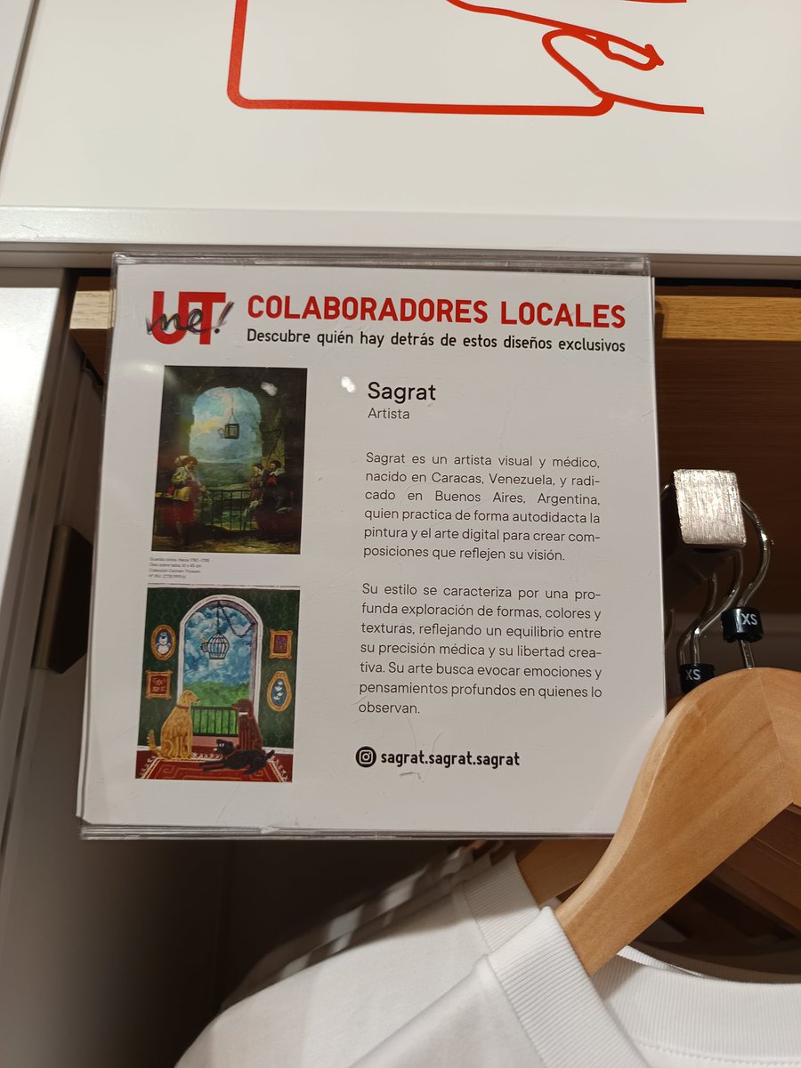 SAGRAT_'s tweet photo. Hace un par de meses gané el Premio UNIQLO a jovenes artistas del concurso Versiona Thyssen XX. Hoy pueden conseguir la camiseta con mi trabajo en la tienda UNIQLO de Gran Vía en Madrid❤️. 

Gracias @museoThyssen y @uniqlo_jp 🤩 https://t.co/kHB8NPefZd
