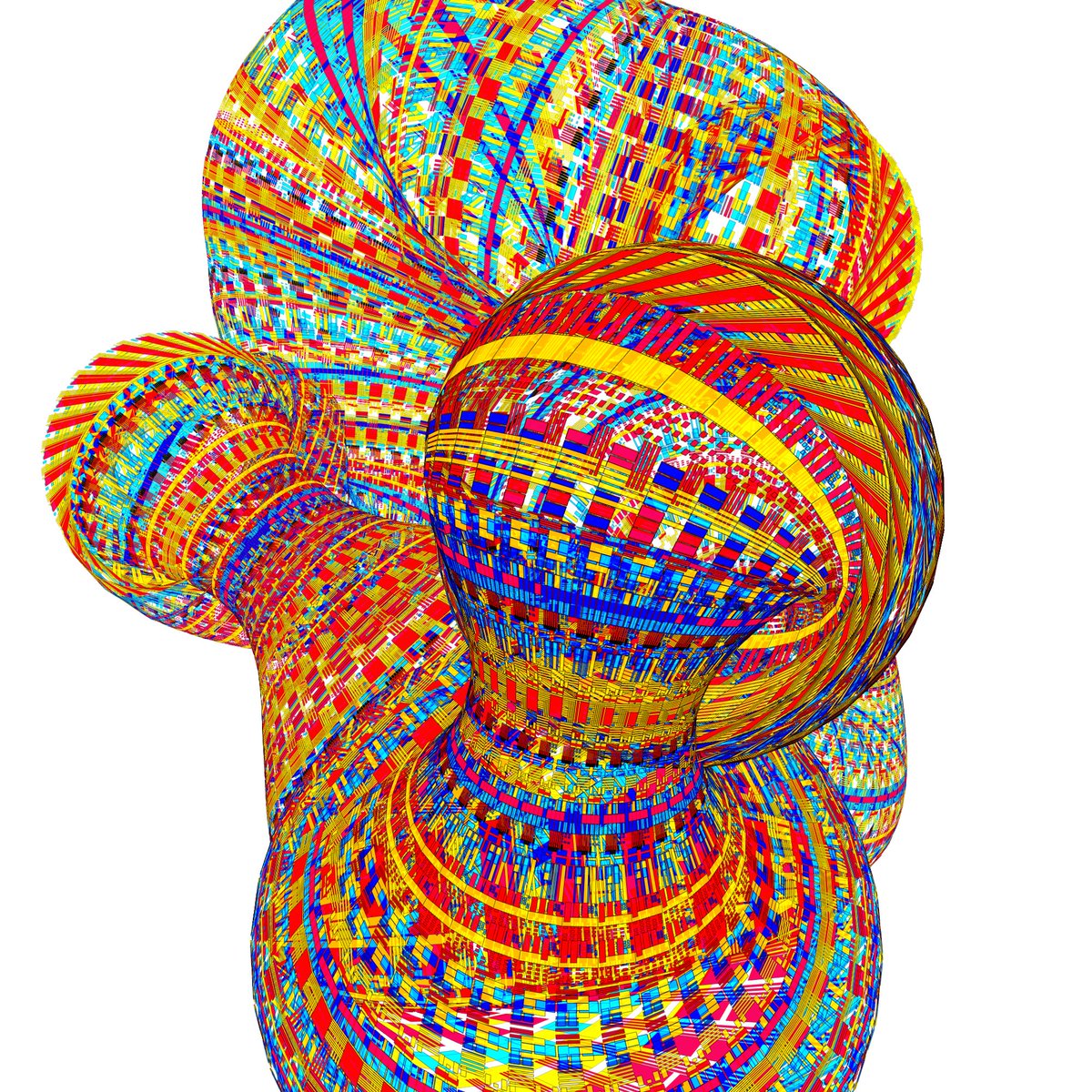 JeffClark's tweet image. Stained glass tube with varying radius

#CodeGenerated #GenArtClub #AlgorithmicArt