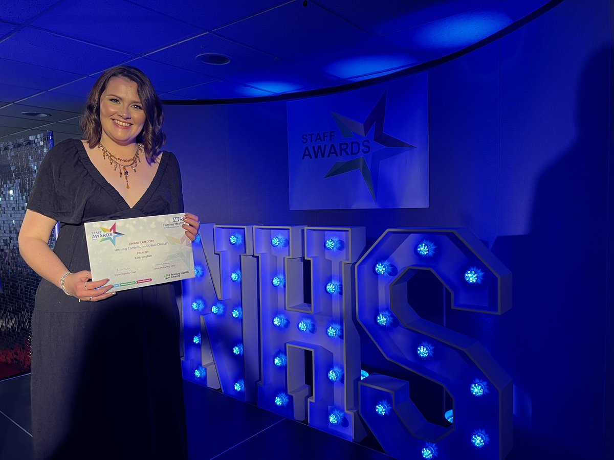 My AMAZING teammate Karen, one of our incredible #FrimleyHealthFamily #NHSComms team members, pipped me to the post of being an award winner at this year’s #FrimleyHealthStaffAwards - but to be a finalist is such an achievement and I’m so incredibly proud of everyone tonight ✨