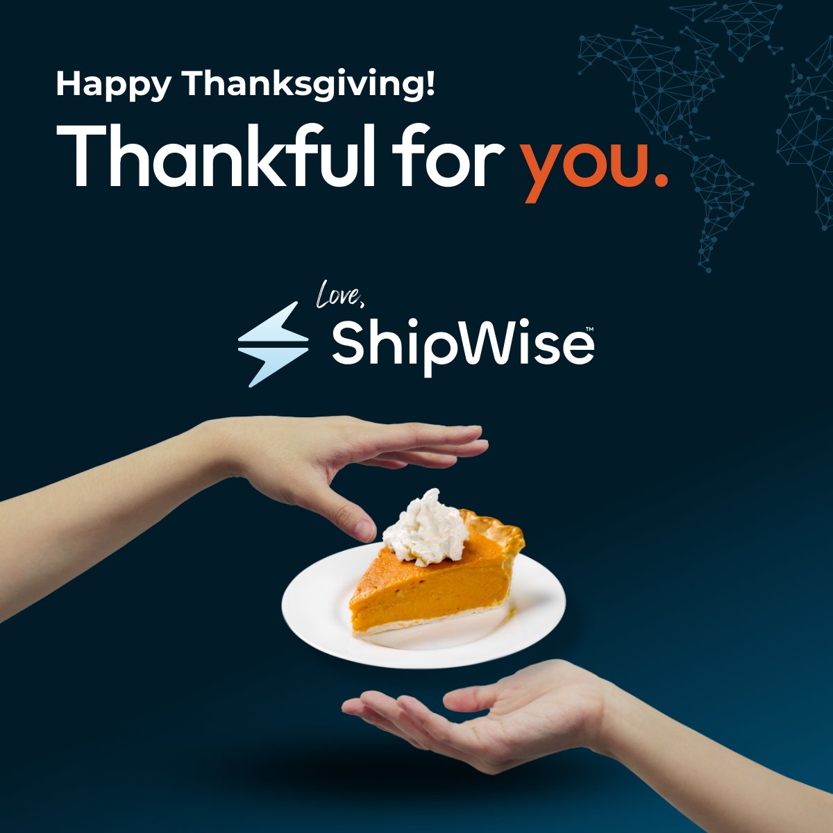 _ShipWise's tweet photo. ShipWise will be closed November 28th in observance for Thanksgiving. We will reopen November 29th, 6 AM PST. 

Happy Thanksgiving from ShipWise! 🦃

Wishing you a wonderful holiday filled with joy, laughter, and, of course, great food! 🥧✨ https://t.co/v71S3uQrgF