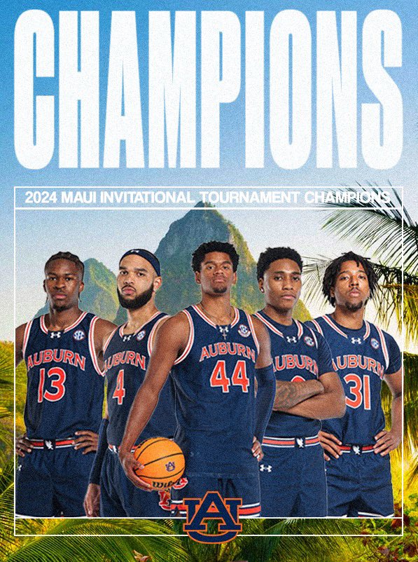 AUJungle's tweet image. Maui Invitational Champs! 🏆

#WarEagle | #FearTheJungle