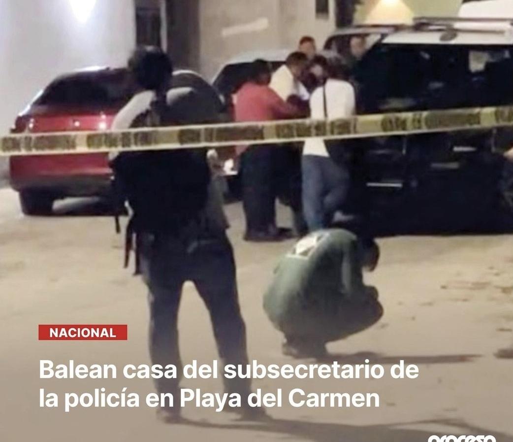 Y decían que mejoraría la seguridad. Primero fue Cancún, después Tulum y Felipe Carrillo Puerto. Ahora Playa del Carmen.
Parece que cada vez que la 4T gobierna, la seguridad empeora.