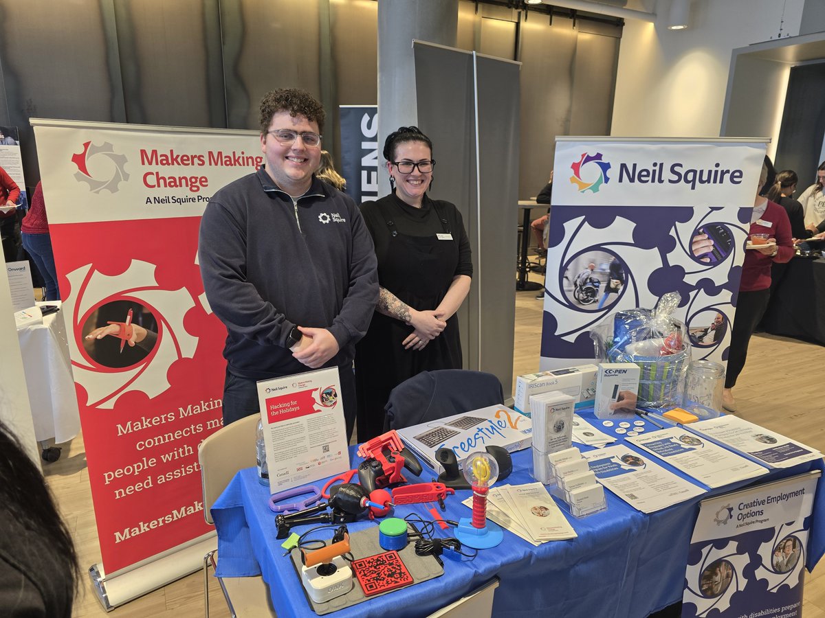 Neil Squire (@neilsquiresoc) on Twitter photo Our Calgary team had a great time at the <a href="/Kahanoff/">The Kahanoff Centre</a> Centre Open House today. We learned a lot about our fellow tenants, and it was a good opportunity to share our work. Here's Tyler from our <a href="/MakerMakeChange/">Makers Making Change</a> program and Shannel from #CreativeEmploymentOptions. Our Calgary team had a great time at the <a href="/Kahanoff/">The Kahanoff Centre</a> Centre Open House today. We learned a lot about our fellow tenants, and it was a good opportunity to share our work. Here's Tyler from our <a href="/MakerMakeChange/">Makers Making Change</a> program and Shannel from #CreativeEmploymentOptions.