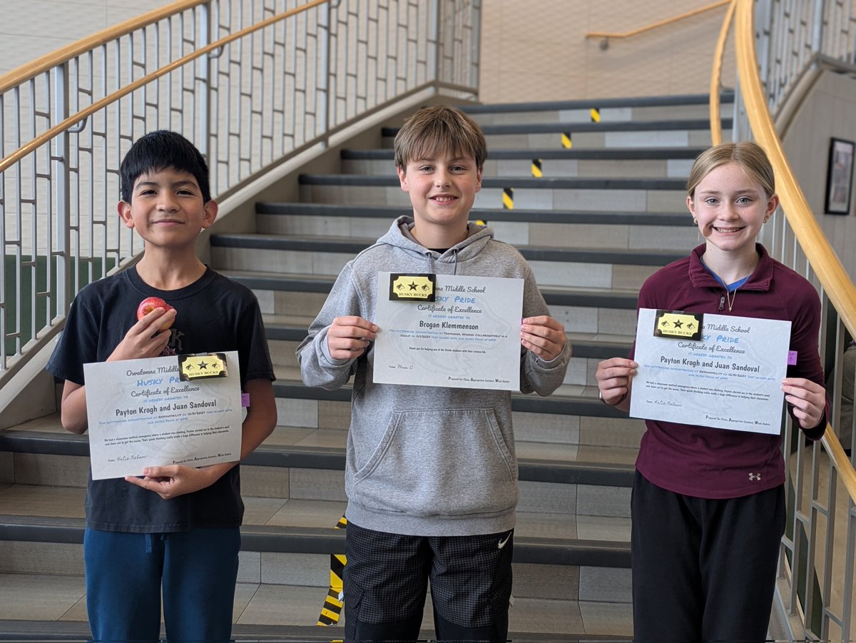 Owatonna_MS's tweet photo. Thankful for these great students! #positivebehaviorreferrals #themiddlematters https://t.co/qhhlcH52vH