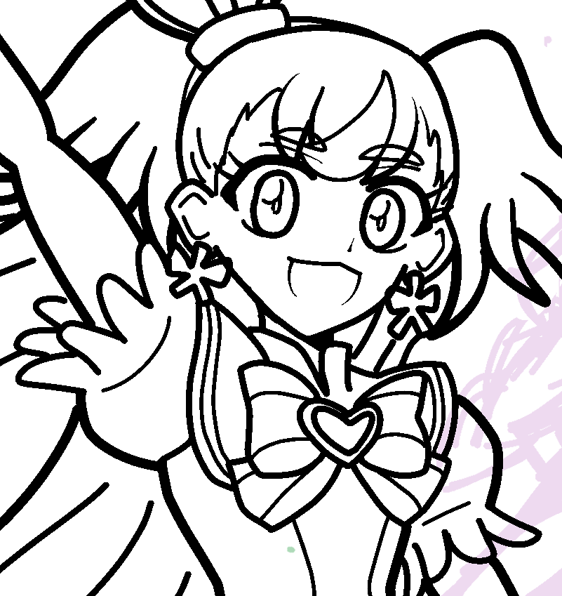 きょうは進捗です
プリキュアはほんとに描くのが難しい…描ける方々すごい 